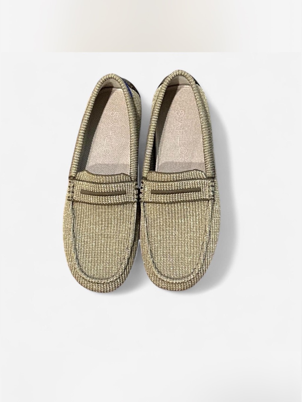 Rothy's bronze Woven Loafers the driver size W8 preppy casual classic